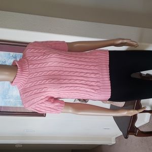 Lilly Pulitzer m white label  short sleeve cable knit sweater